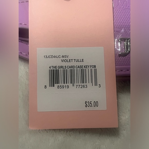 Violet Card Holder with Bow Charm - Picture 4 of 8